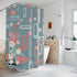 Mid Century Modern Atomic 50s Kitschy Cute Poodle Retro Shower Curtain - Mid Century Modern Gal