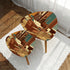 Bourbon Whiskey Dapper Dudes Cigar Lounge Mid Century Modern Nesting Tables - Mid Century Modern Gal