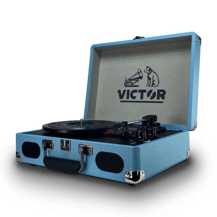 Wholesale Victor Metro Plus Portable Dual Bluetooth Suitcase Turntable