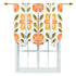 Mid Century Modern Floral Scandinavian Cheery Mod Retro Tie Up Curtain - Mid Century Modern Gal