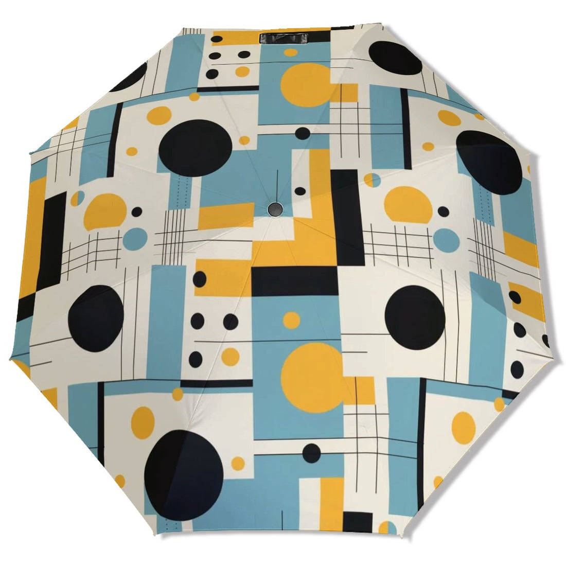 Mid Century Modern Bauhaus Geometric Designed UV Protection Umbrella - Mid Century Modern Gal