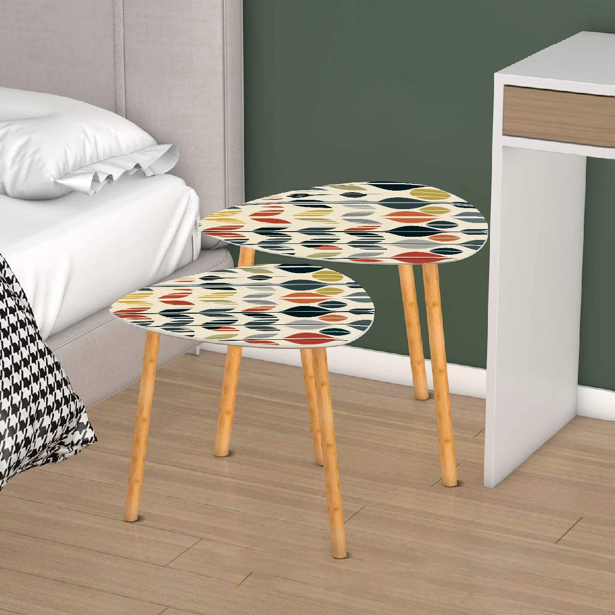 Mid Century Modern Danish Scandinavian Designed Retro Mod Nesting Tables - Mid Century Modern Gal