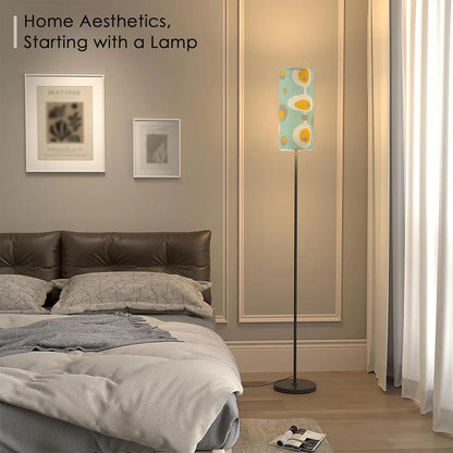 Mid Mod Groovy Mint Green, Mustard Yellow Mod Orbs, Retro Floor Lamp - Mid Century Modern Gal