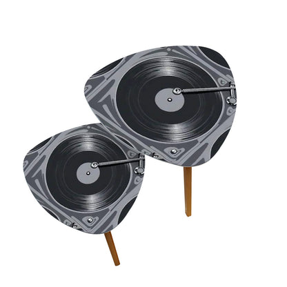 Retro Vinyl Record, Mid Mod Music Room, Livingroom Mid Century Modern Nesting Tables - Mid Century Modern Gal