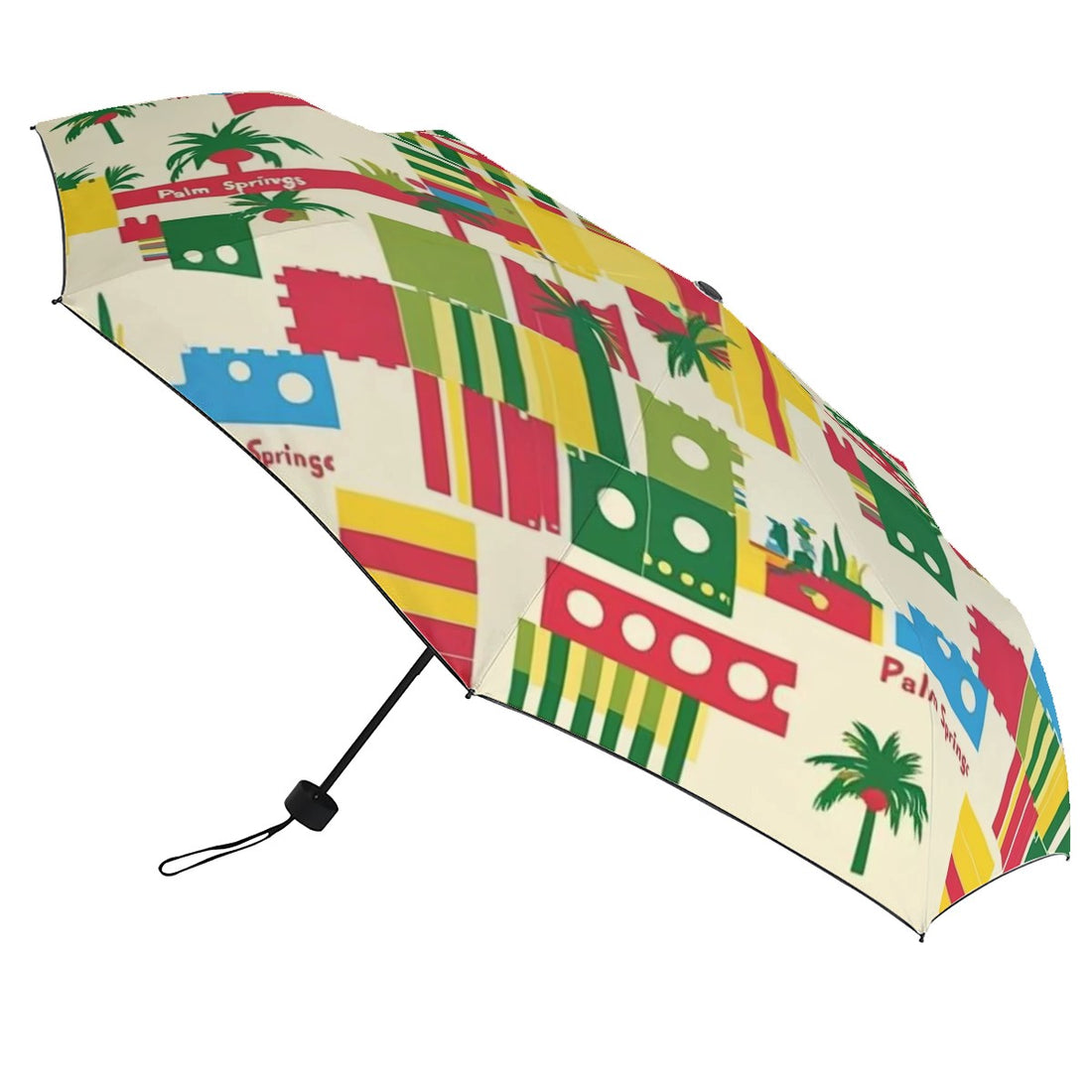 Kitschy Mod Palm Springs Retro UV Protection Umbrella - Mid Century Modern Gal