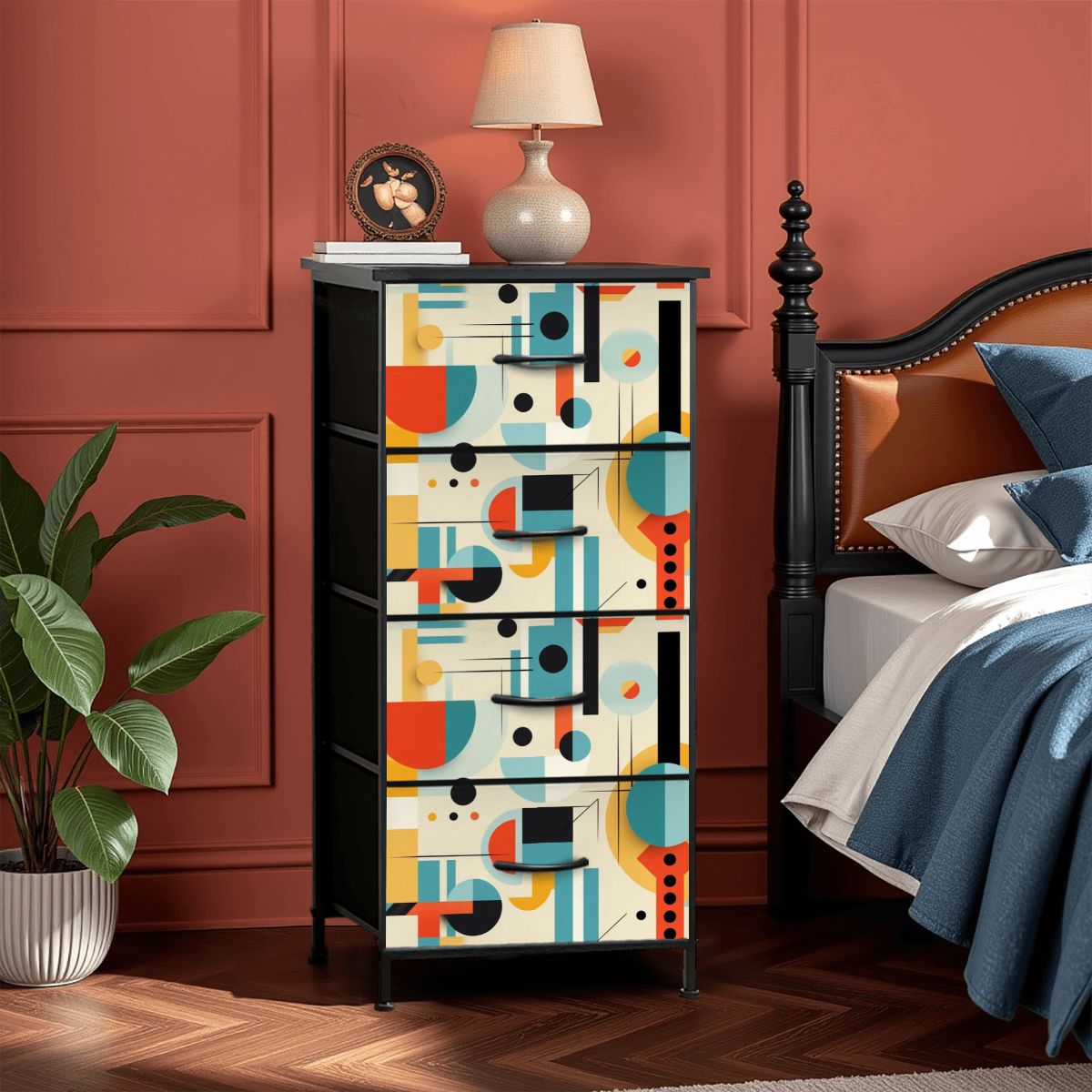 Mid Century Modern Bauhaus Designed 4-Drawer Dresser - Mid Century Modern Gal