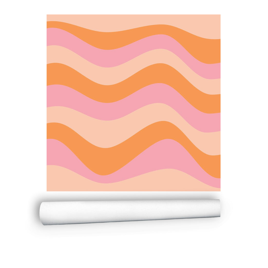 Sample Wall Paper, Pink, Orange Groovy Mod Wall Murals - Mid Century Modern Gal