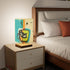 Atomic Cat Quirky Mid Mod Square Table Lamp - Mid Century Modern Gal