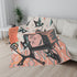 Atomic Cat Blanket, Mid Century Modern Diamond Pattern, Kitschy Cats, Whimsical Quirky  Cozy Cat Lover Blanket - Mid Century Modern Gal