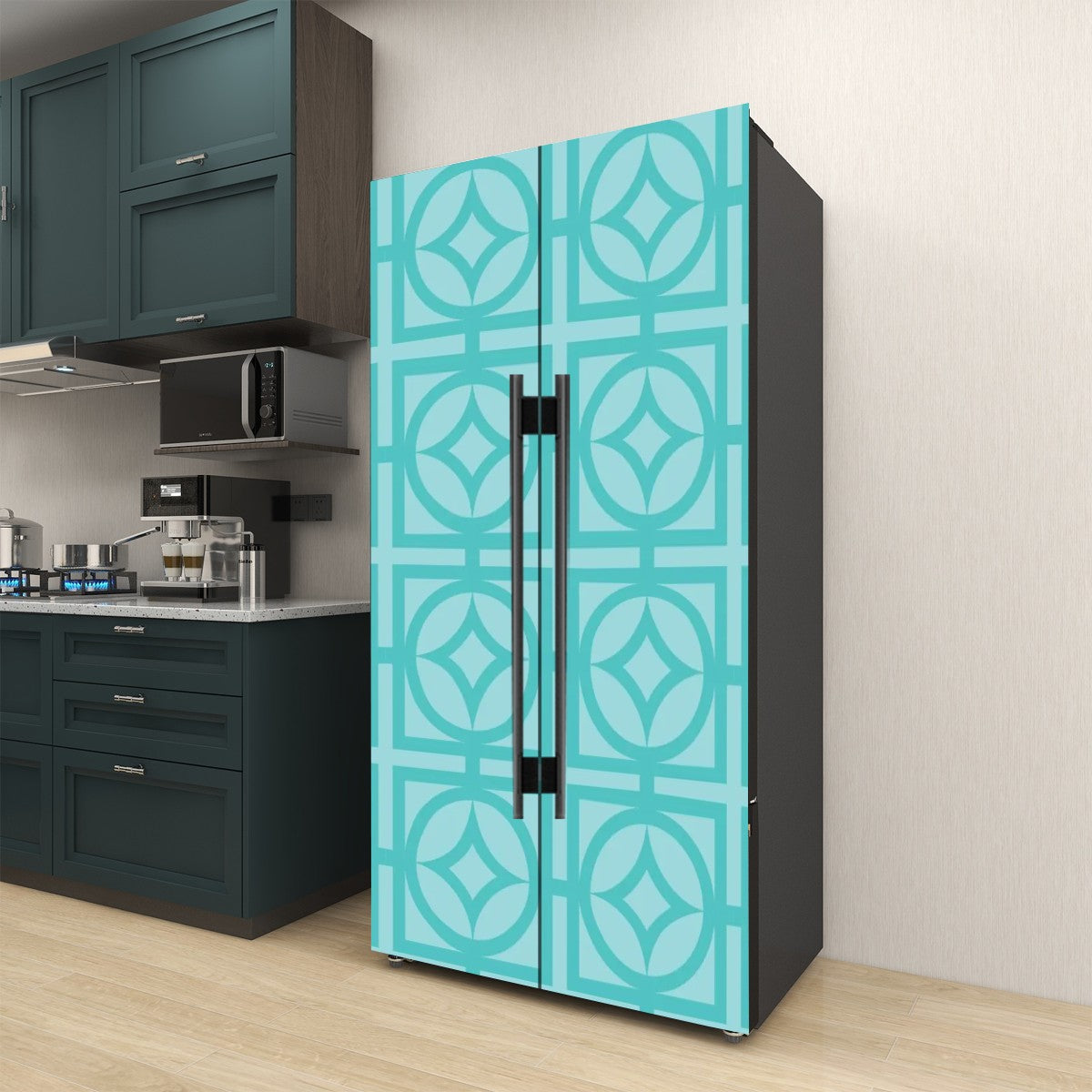 Mid Century Modern Breeze Block Mid Mod Palm Springs Cali Style Fridge Decals - Mid Century Modern Gal