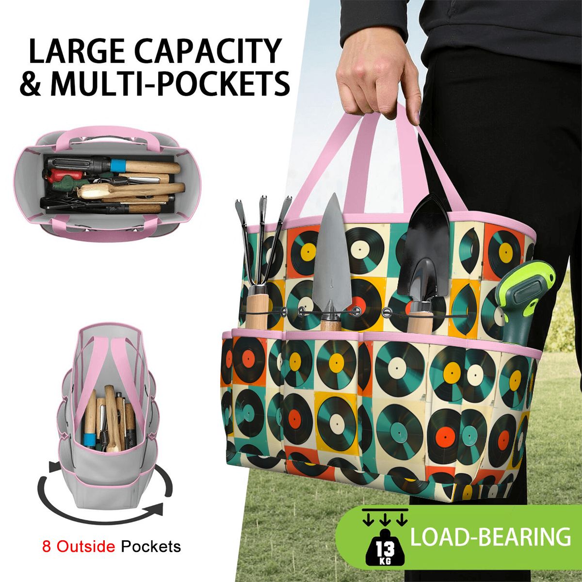 Retro Records, Groovy Mod Garden Tool Bag
