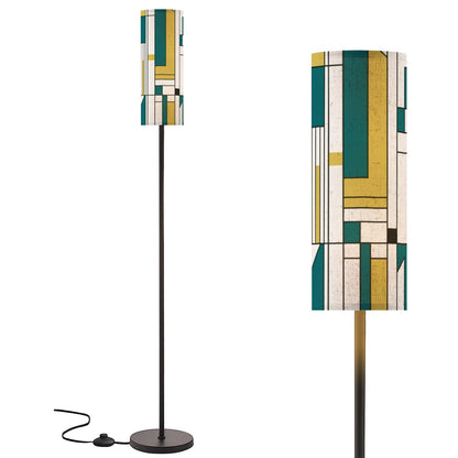 Modern Bauhaus Designed, Green, Teal Mod Floor Lamp Modern - Mid Century Modern Gal