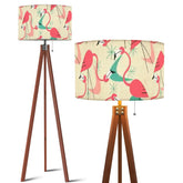 Mid Century Modern Kitschy Retro Flamingo, Palm Spring California Lover, Florida, MCM Tripod Floor Lamp - Mid Century Modern Gal