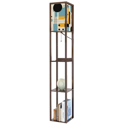 Mid Century Modern Bauhaus Designed Mod Retro Floor Lamp With Shelves - Mid Century Modern Gal