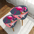 Mid Century Modern Flamingo Nesting Tables, Cocktail Tables, Mid Century Modern Barware Triangle Coffee Table Set of 2 - Mid Century Modern Gal