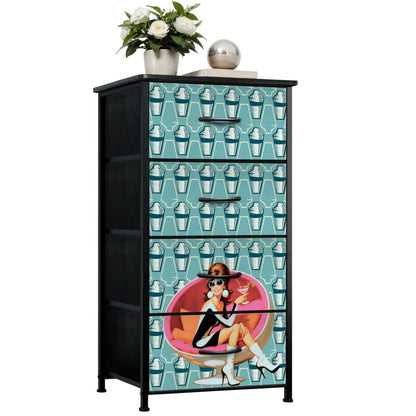 Mid Century Modern 60s Gal Martini Designed Retro 4-Drawer Dresser - Mid Century Modern Gal