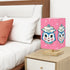 Mid Century Modern Kitschy Anthropomorphic Blue Cat with Floral Hat Square Table Lamp - Mid Century Modern Gal