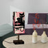 Atomic Cats Kitschy Mid Mod Pink, Black Retro Mod Table Lamp - Mid Century Modern Gal