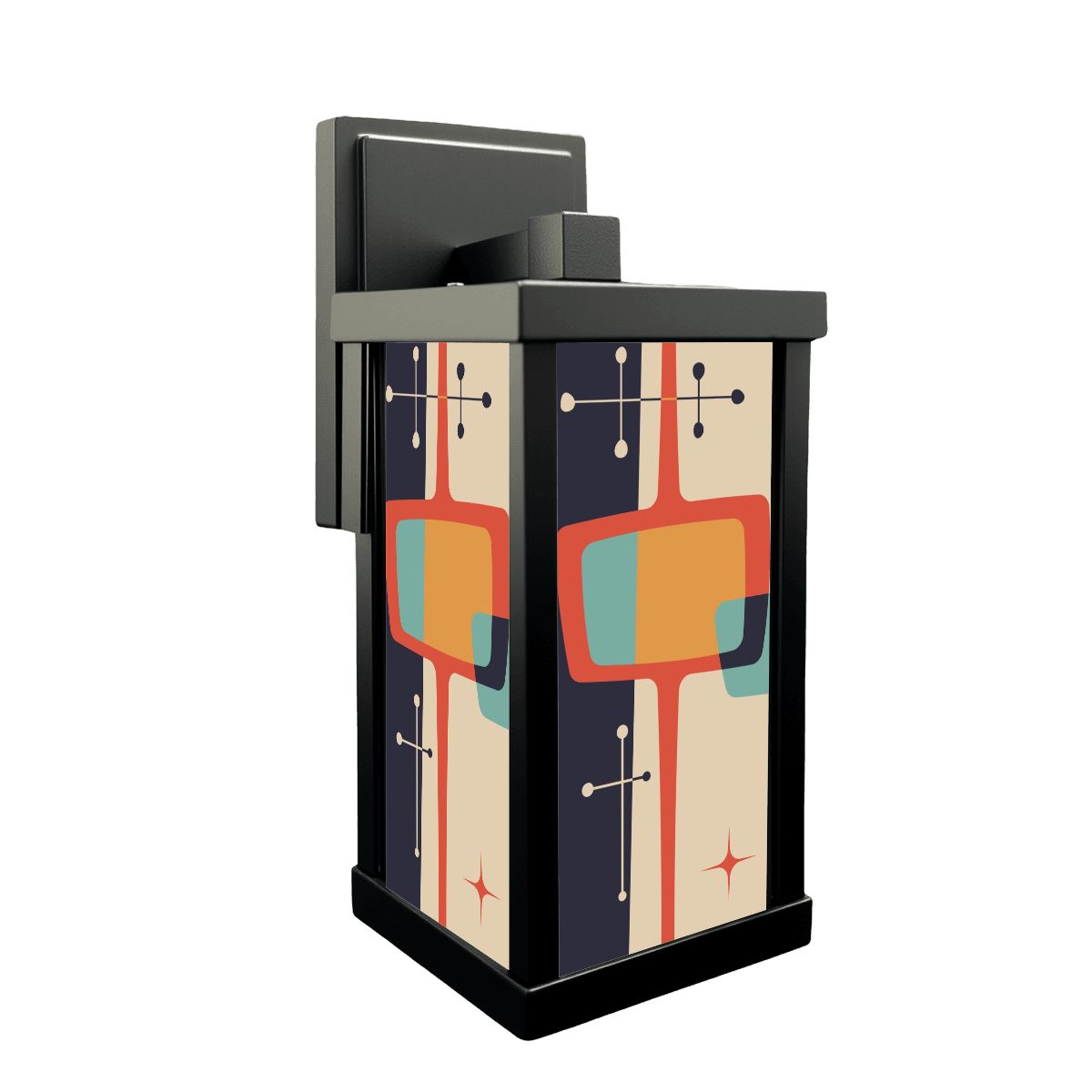 Mid Century Modern Retro Mod Geometric Designed MCM Patio Wall Light - Mid Century Modern Gal