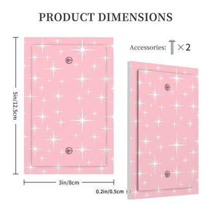 Mid Century Modern Pink Starburst Modern Switch Cover 1-Gang No Device - Mid Century Modern Gal
