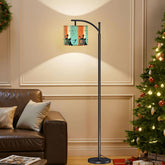 Atomic Kitschy Retro Cats, Mid Century Modern Arc Floor Lamp - Mid Century Modern Gal