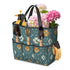 Mid Century Modern Scandinavian Blue, Orange Cream Retro Floral Garden Tool Bag - Mid Century Modern Gal