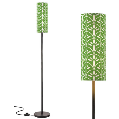 Art Deco Colorful Abstract Floor Lamp |  Green Grass And White Mid Century Modern Lighting - Mid Century Modern Gal