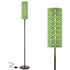 Art Deco Colorful Abstract Floor Lamp |  Green Grass And White Mid Century Modern Lighting - Mid Century Modern Gal