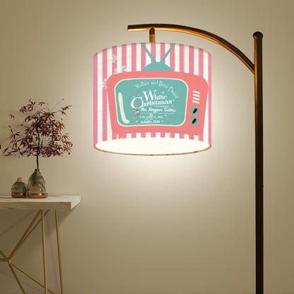Arc Floor Lamp Shade with Ring (Made in USA) - Mid Century Modern Gal