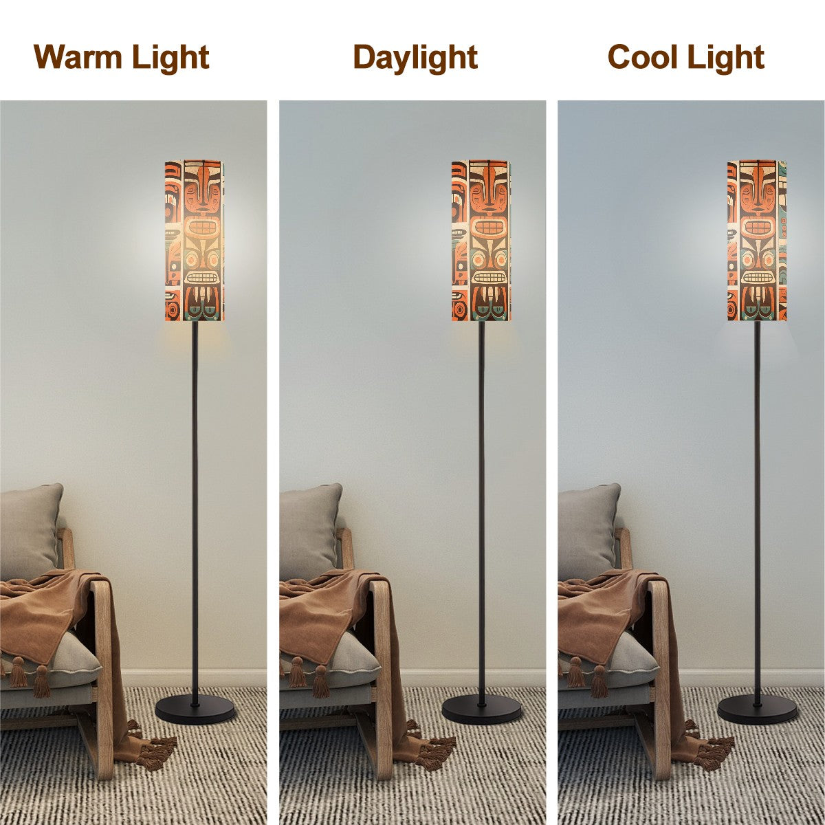 Tiki Designed Mid Century Modern Floor Lamp