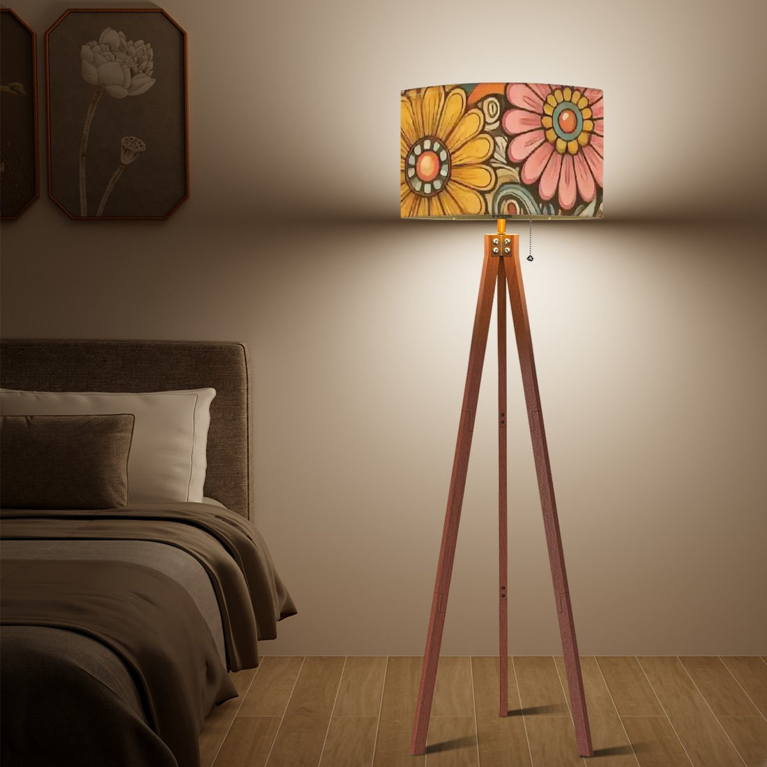 Vintage Floral Mid Century Modern Retro - Mid Century Modern Gal