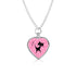 Pink Atomic Boomerang Atomic Kittie, Sentimental Pet Ashes Necklace - Mid Century Modern Gal