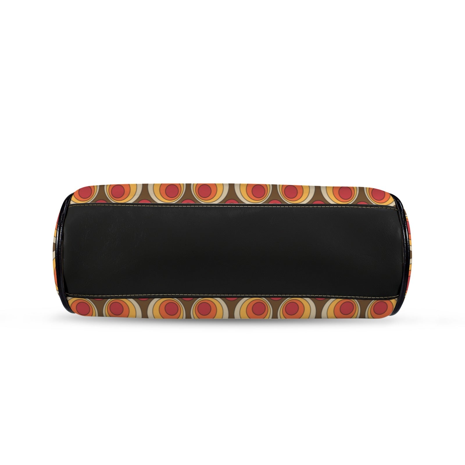 Mid Century Modern Retro Orbs Brown Orange Yellow Mod Kisslock Crossbody Purse - Mid Century Modern Gal