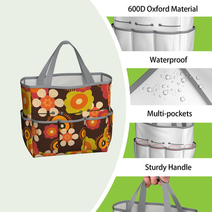 Retro Flower Power 70s Garden Tool Bag - Mid Century Modern Gal