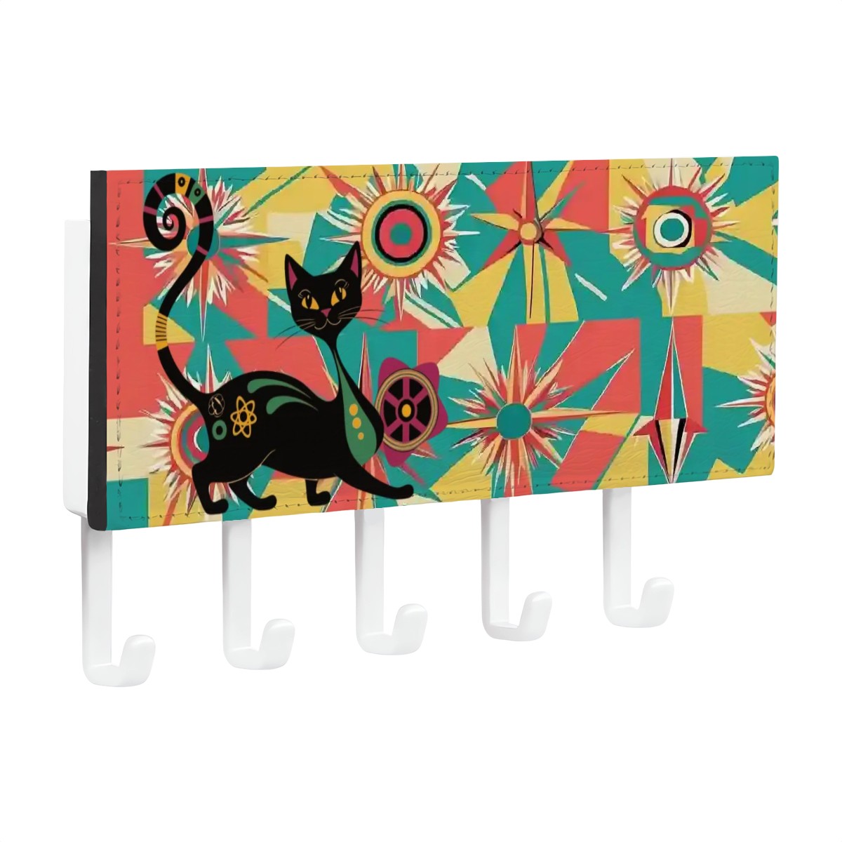 Groovy Cat, Mid Century Modern Designed Key Rack Holder - Mid Century Modern Gal