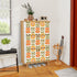 Scandinavian Modern Floral Mid Century Modern Shoe Storage Cabinet - Mid Century Modern Gal