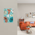Mid Century Modern Aqua Blue Amoeba Designed Modern Switch Cover 1-Gang 1 Toggle - Mid Century Modern Gal