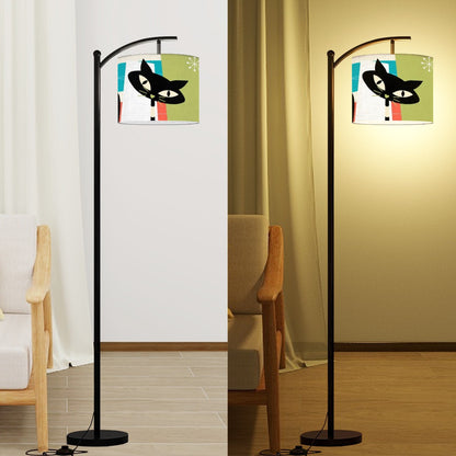 The Atomic Cat Kitschy Mid Century Modern Arc Floor Lamp