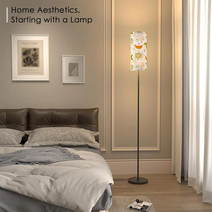 Atomic Boomerang Starburst Mid Century Modern Floor Lamp, Orange Green Design - Mid Century Modern Gal