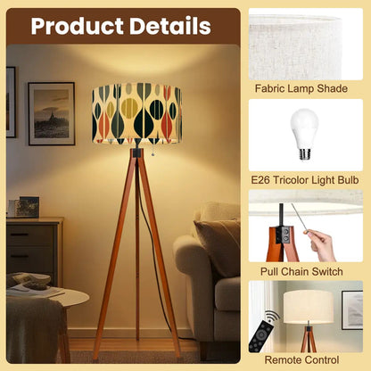 Retro Scandinavian Designed Mid Mod Tripod Floor Lamp - Mid Century Modern Gal