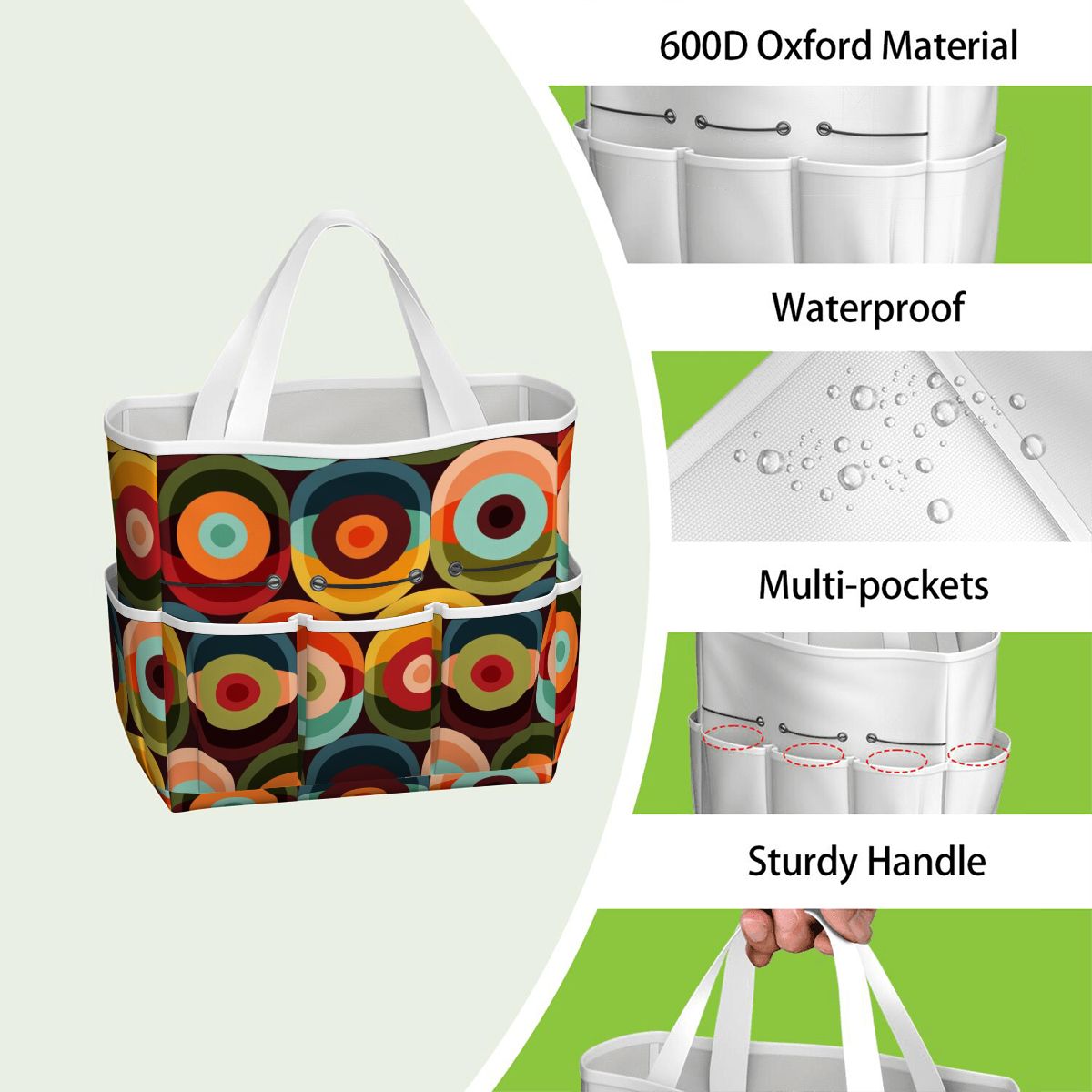 Retro Groovy Mod Space Orb Designed Mid Century Modern Garden Tool Bag - Mid Century Modern Gal
