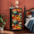 Retro Groovy Mod Space Orb Designed Mid Century Modern 4-Drawer Dresser - Mid Century Modern Gal
