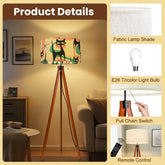 Atomic Kitschy Cat Mid Century Modern Tripod Lamp - Mid Century Modern Gal