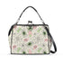 Mid Century Modern Atomic Starburst Vanilla White Pink Green Kisslock Crossbody Purse - Mid Century Modern Gal