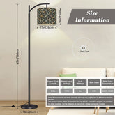 Mid Century Modern Elegant Gray Geometric Starburst Arc Floor Lamp - Mid Century Modern Gal