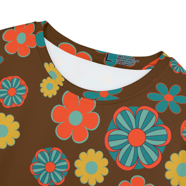 Flower Power, Atomic Cat, Hipster Vibes, Women's Short Sleeve Shirt