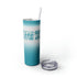 Pyrex Butterprint Skinny Tumbler with Straw, 20oz Mug Glossy / Glitter Iceberg / 20oz Mid Century Modern Gal