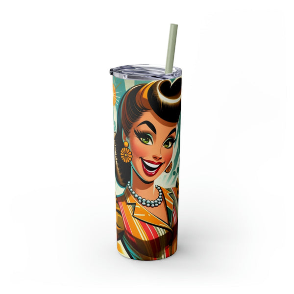 Bunco Gift, Funny Mid Century Modern Kitschy Style, It's Bunco Night Bitches! 20 oz.