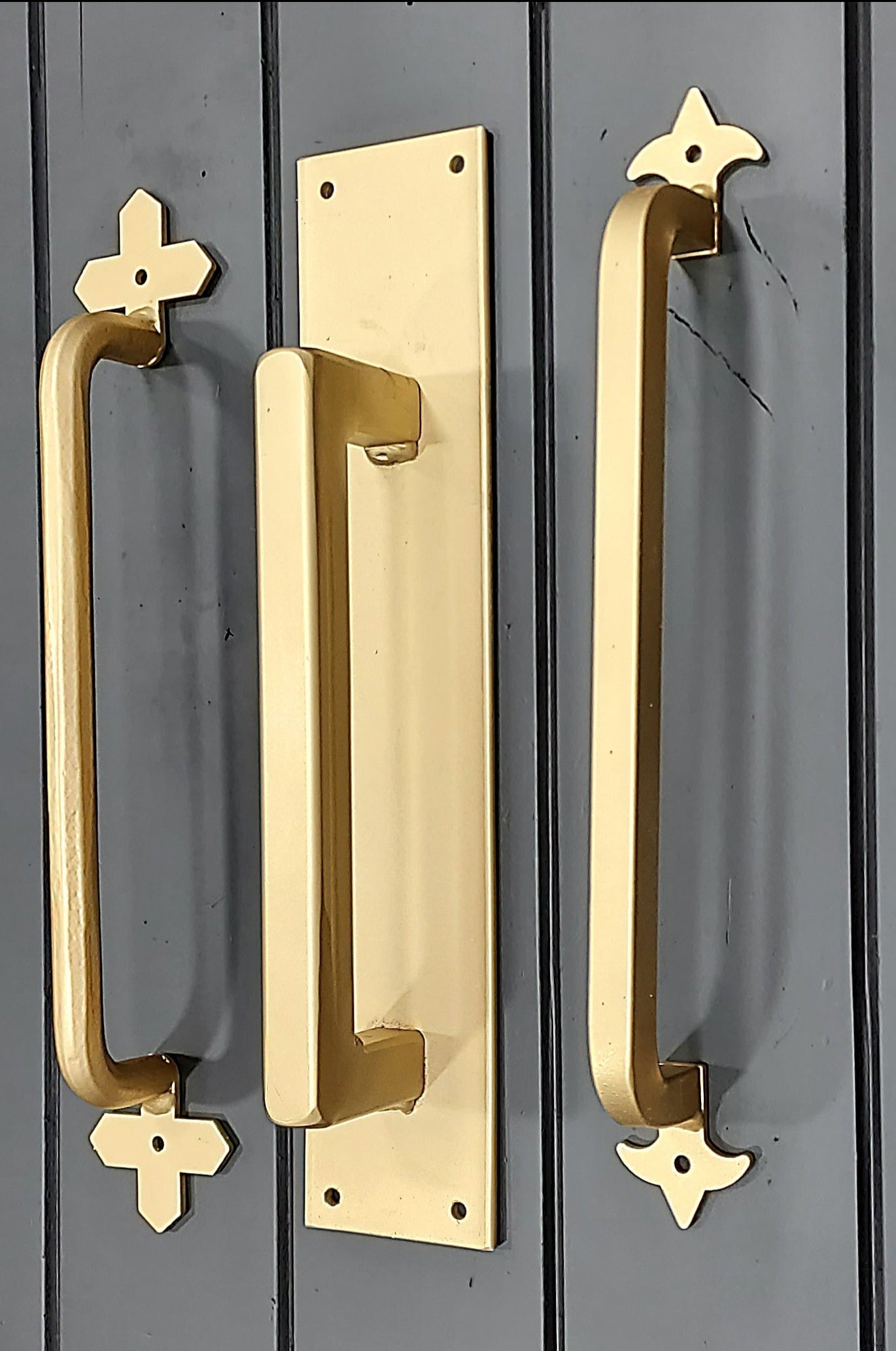 Gold Barn Door Handles Pulls - Several Styles
