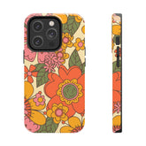 Groovy Retro Flower Power Vintage Inspired Pattern Smart Phones Tough Phone Cases Phone Case